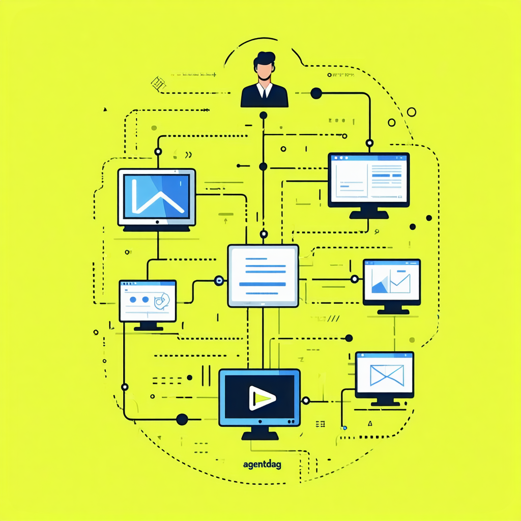 AgentDAG product hero illustration