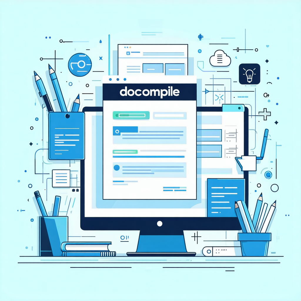 DocCompile product hero illustration
